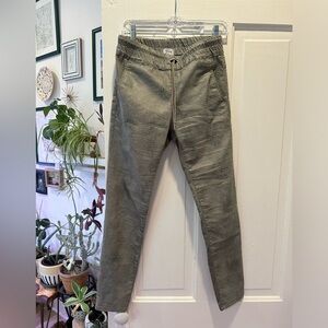 Bevy Flog Shely Drawstring Pants | Green Gray Snake